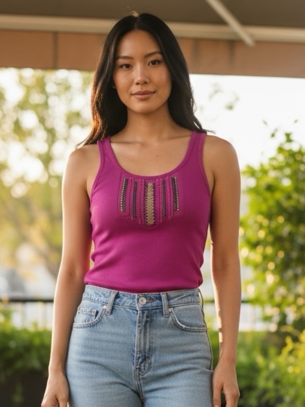 APT.9 Purple Tank Top Size M